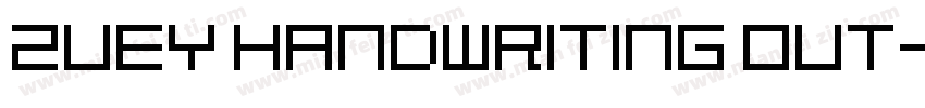Zuey Handwriting Out字体转换
